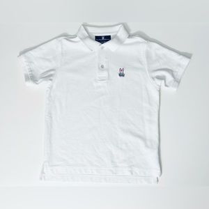 Psycho Bunny Kids White Polo Shirt